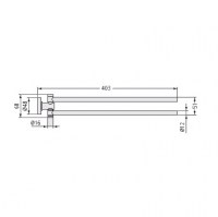 IDEAL STANDARD IOM TOALLERO DOBLE